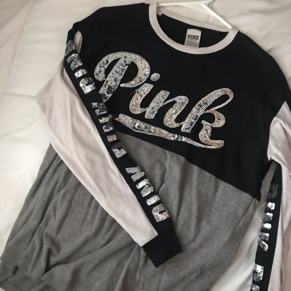 Pink long sleeve top